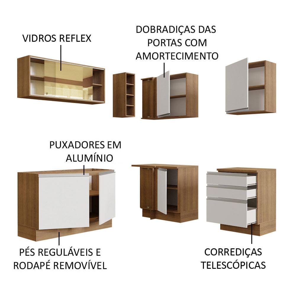 Foto 5 pulgar | Cocina Integral de Esquina Madesa Glamy 329 cm Glamy 02