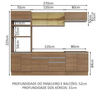 Foto 3 | Cocina Integral 270Cm Glamy Madesa 10