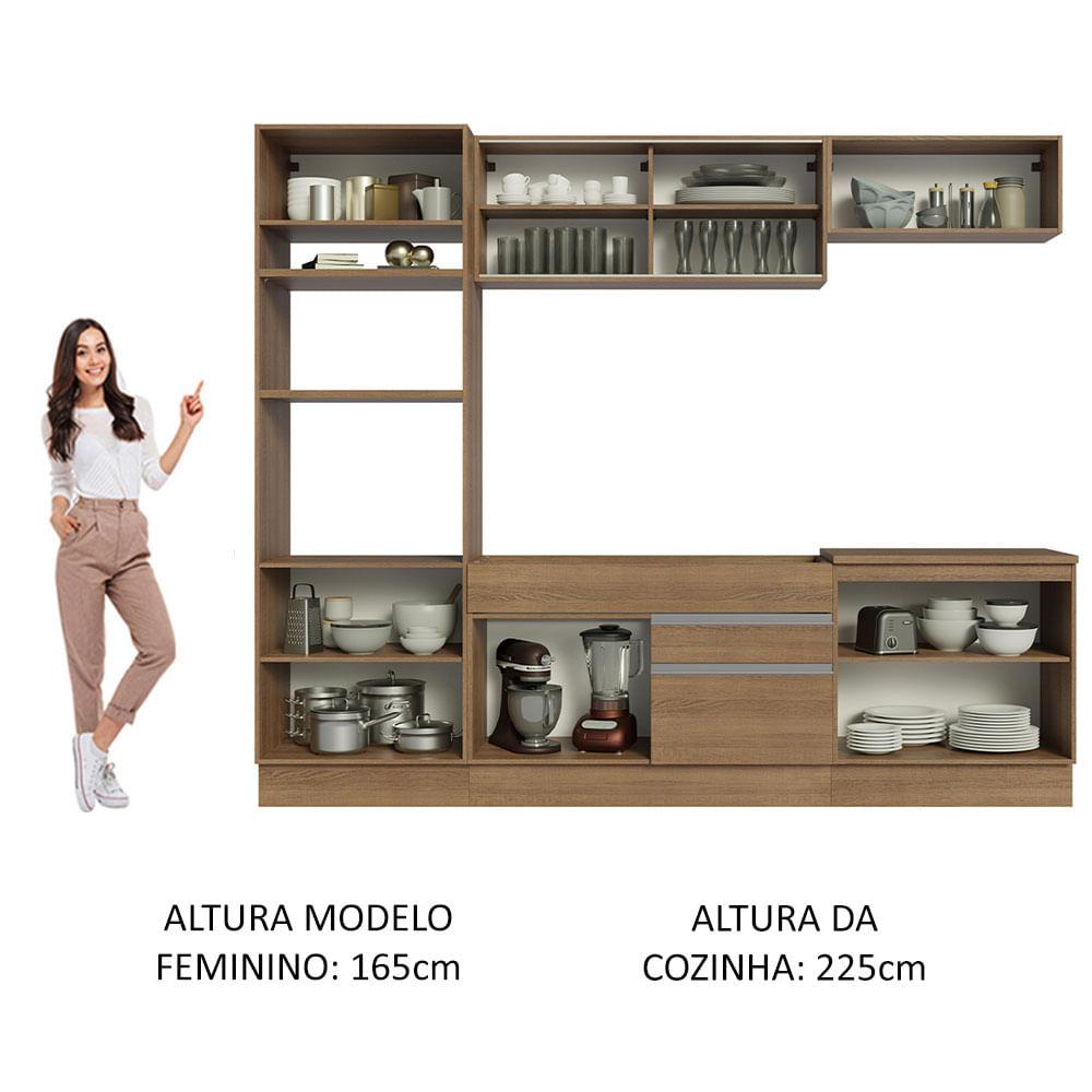Foto 6 pulgar | Cocina Integral 270Cm Glamy Madesa 10
