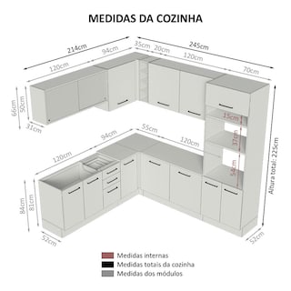 Foto 3 | Cocina Integral de Esquina Madesa Ágata 8 Piezas