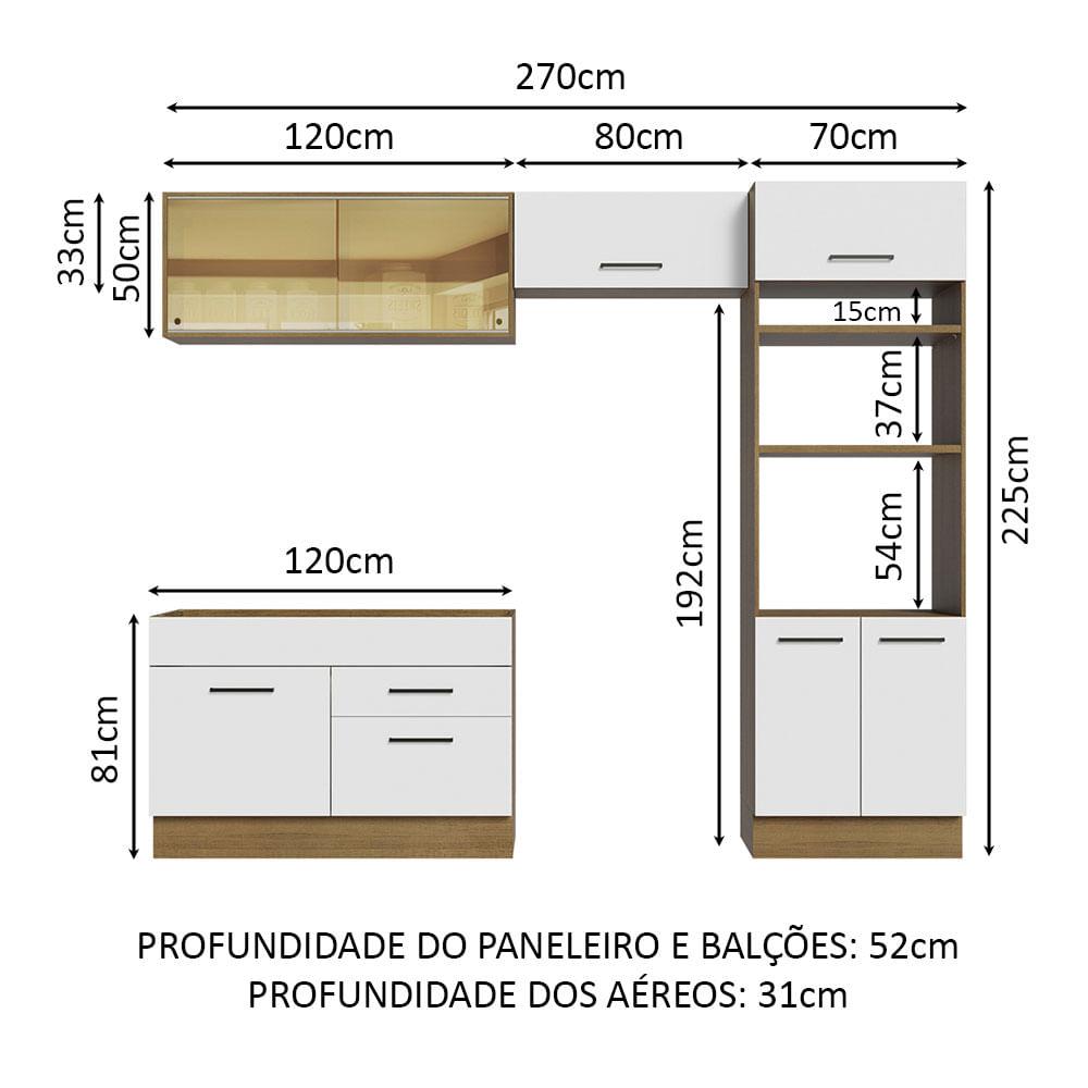 Foto 4 pulgar | Cocina Integral 270cm Agata Madesa 05