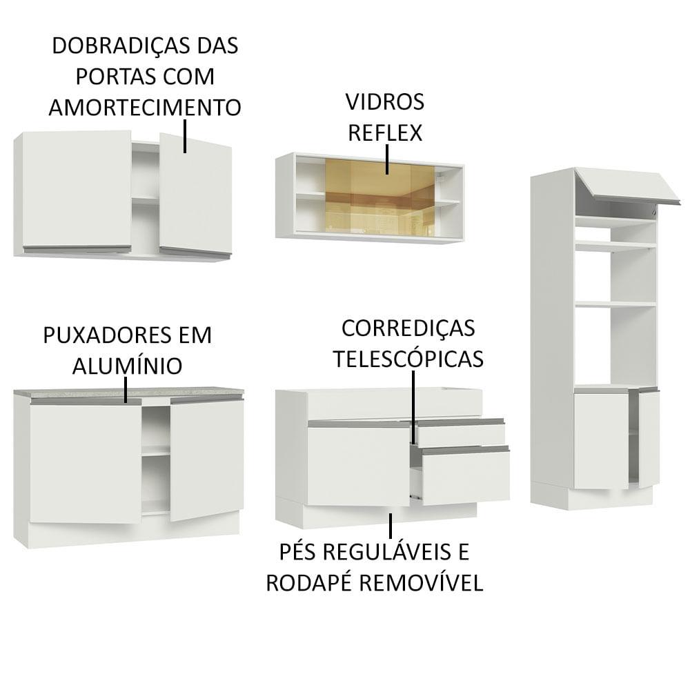 Foto 5 pulgar | Cocina Integral 310cm Glamy Madesa 01