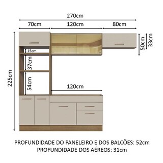 Foto 3 | Cocina Integral 270cm Agata Madesa 04