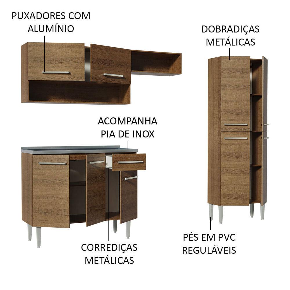 Foto 4 | Cocina Integral Madesa Emilly 229 cm