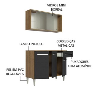 Foto 4 | Mueble De Cocina Emilly 105 cm con Alacena