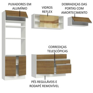 Foto 4 | Cocina Integral Madesa 270 cm Glamy 11