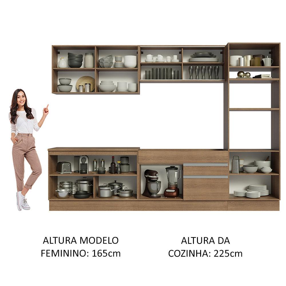 Foto 6 pulgar | Cocina Integral Madesa 310 cm Glamy 01