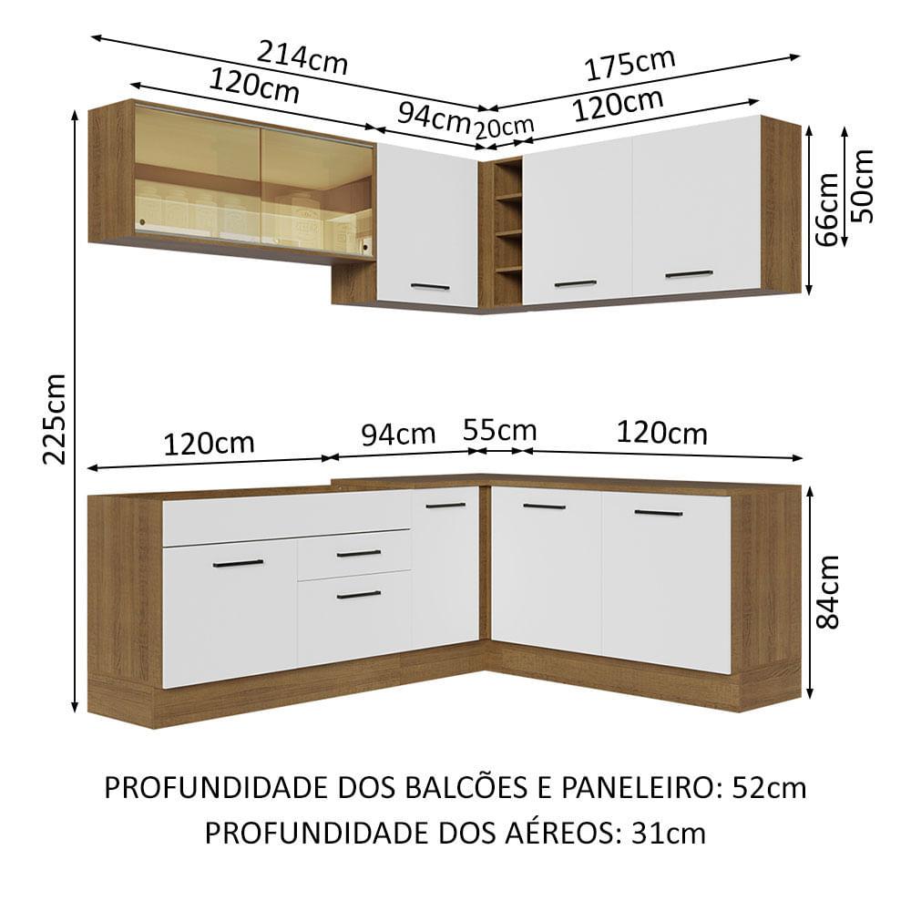 Foto 4 pulgar | Cocina Integral De Esquina 389cm Agata Madesa 01