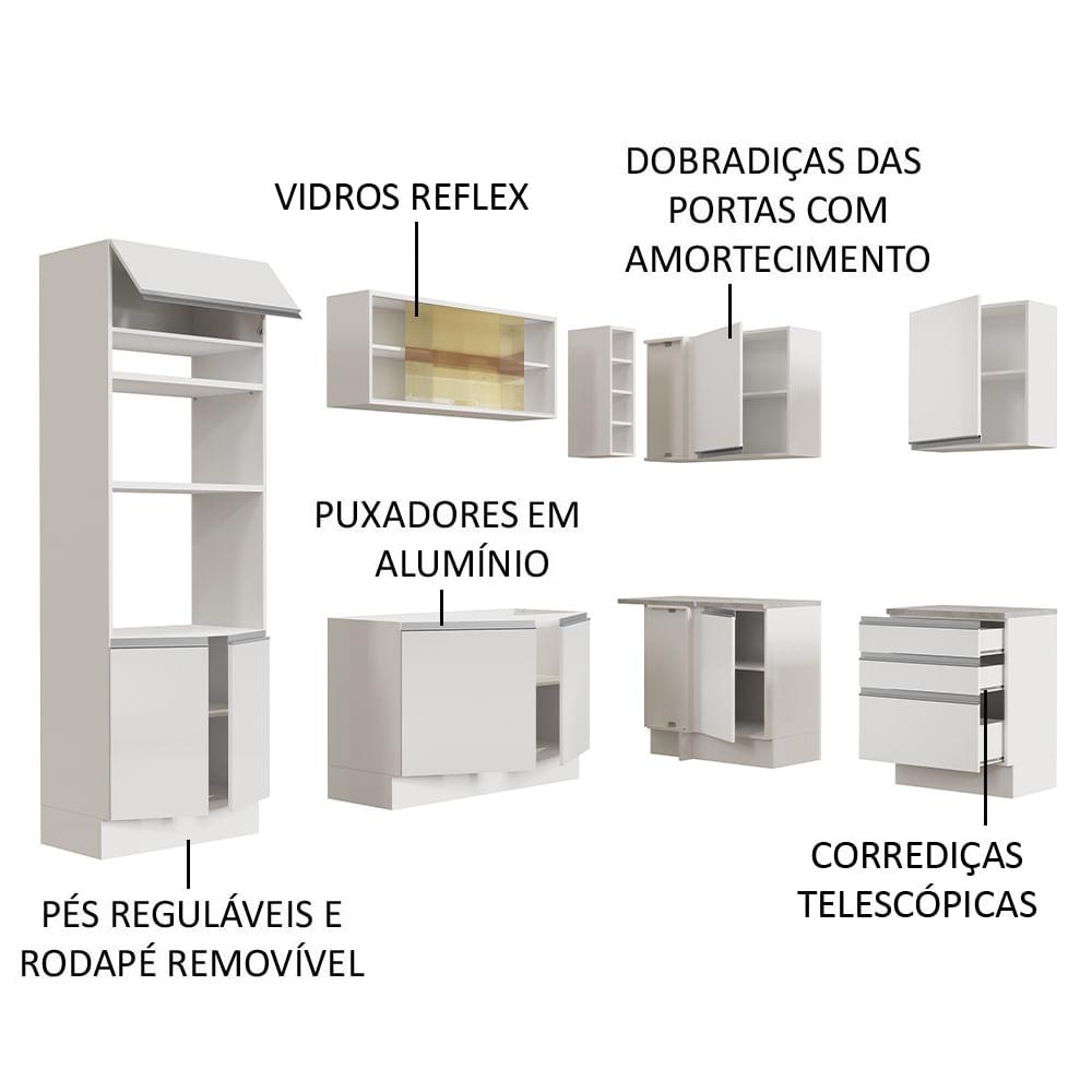 Foto 4 | Cocina Integral de Esquina  Madesa 02 Glamy 399 cm