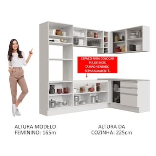 Foto 5 | Cocina Integral de Esquina Madesa 02 Glamy 399 cm