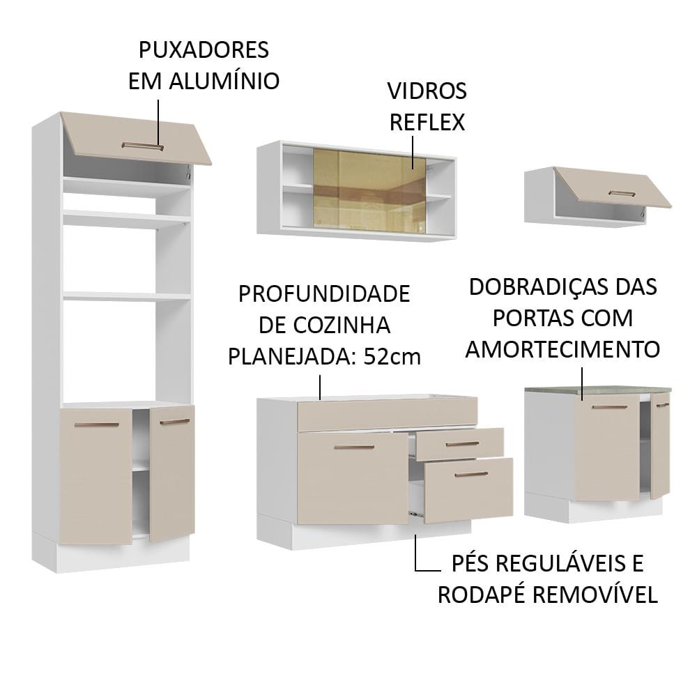 Foto 5 pulgar | Cocina Integral Madesa270 cm Ágata 03