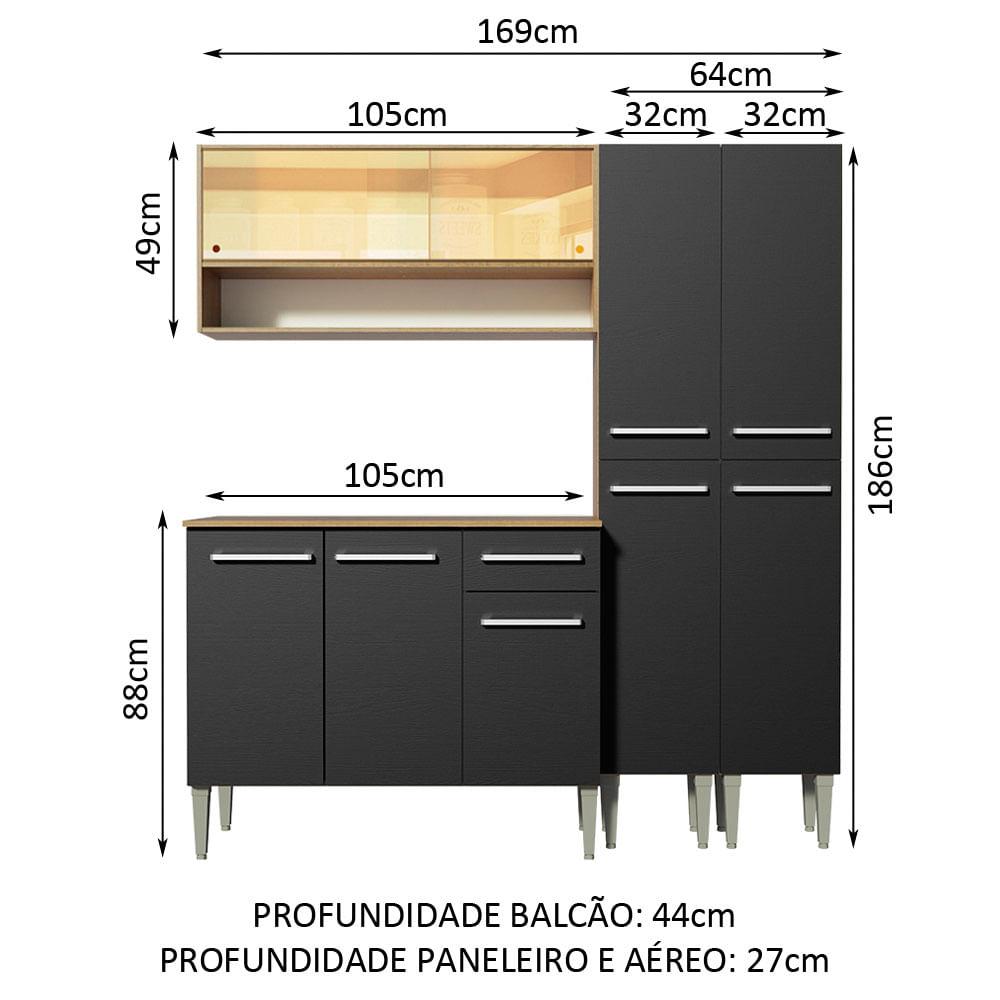 Foto 3 | Cocina Emilly Madesa con Encimera Fregadero y Armario Superior