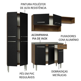 Foto 4 | Cocina Integral Madesa Emilly 229 cm - con Fregadero 12