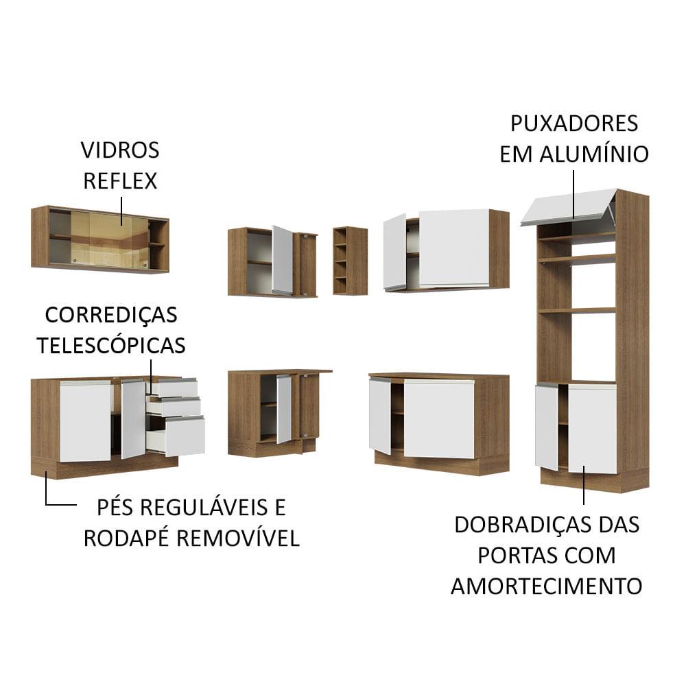 Foto 5 pulgar | Cocina Integral de Esquina Madesa Glamy 459 cm 01