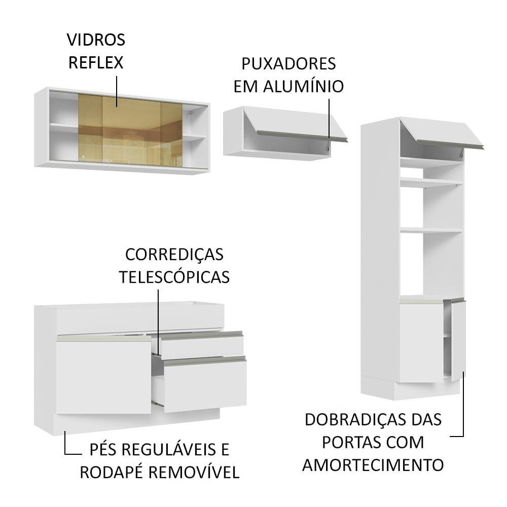 Foto 5 pulgar | Cocina Integral Madesa270 cm Glamy 12