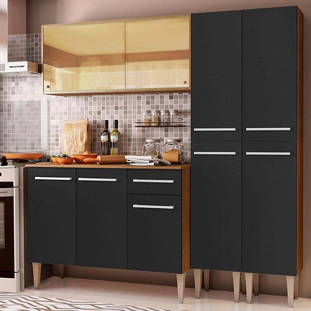 Foto 2 | Cocina Integral 169 cm Emilly Voice Madesa Marrón y Negro 06