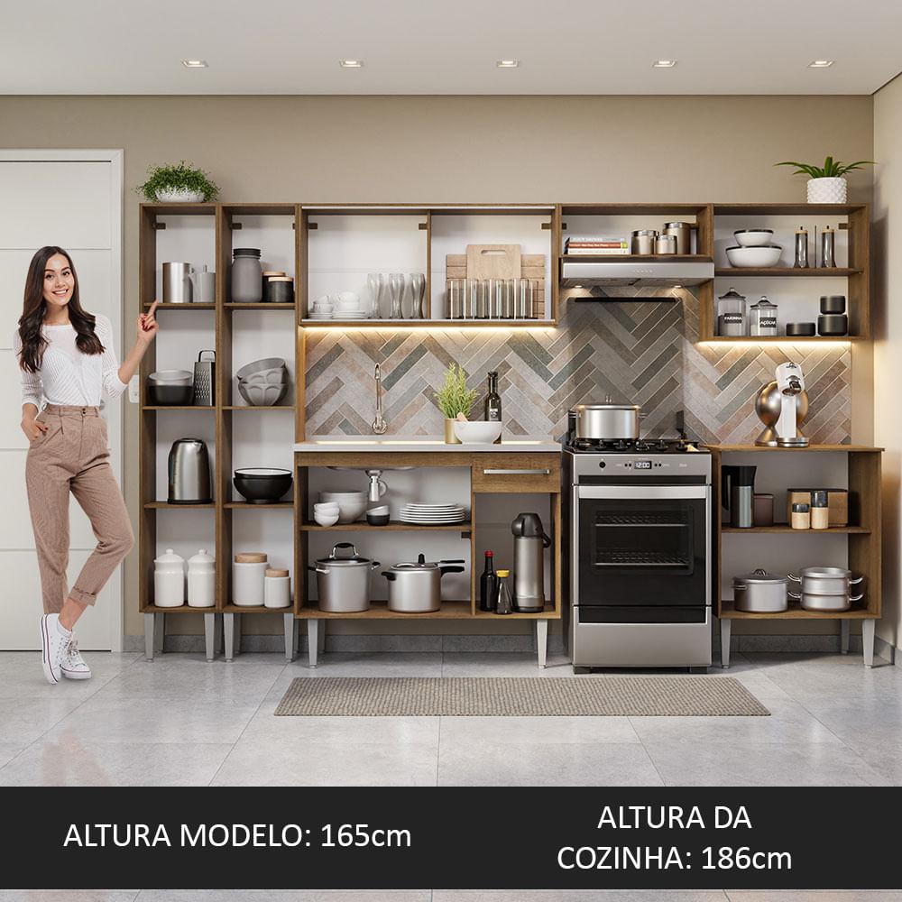 Foto 7 pulgar | Cocina Integral 293cm Con Fregadero Emilly Madesa 07