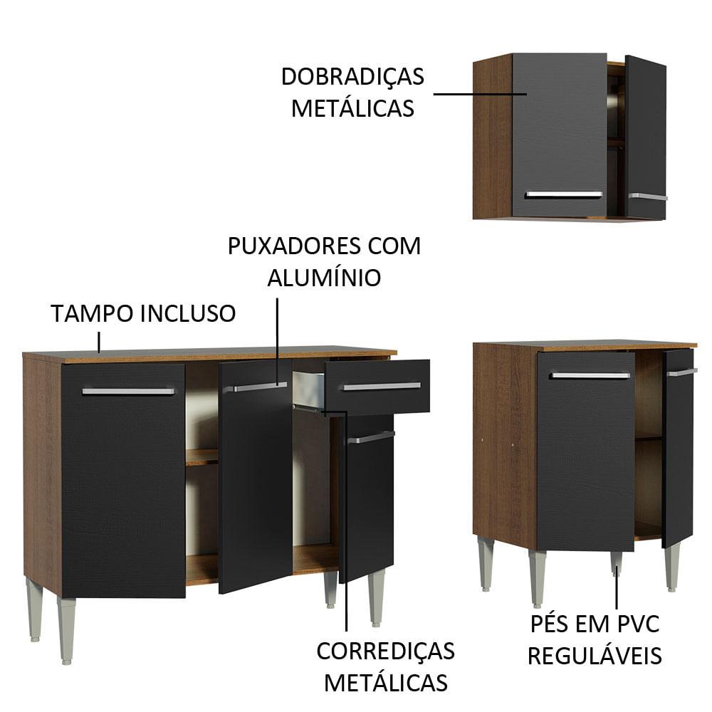 Foto 5 pulgar | Cocina Integral Madesa Emilly Free Negro