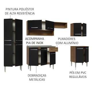 Foto 4 | Cocina Integral 293cm Con Fregadero Emilly Madesa 08