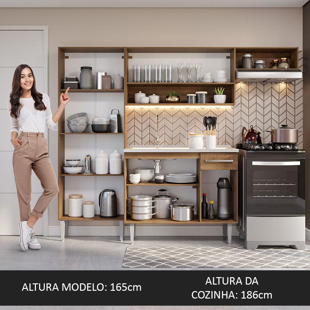 Foto 7 pulgar | Cocina Integral Madesa Emilly 229 cm - con Fregadero 12