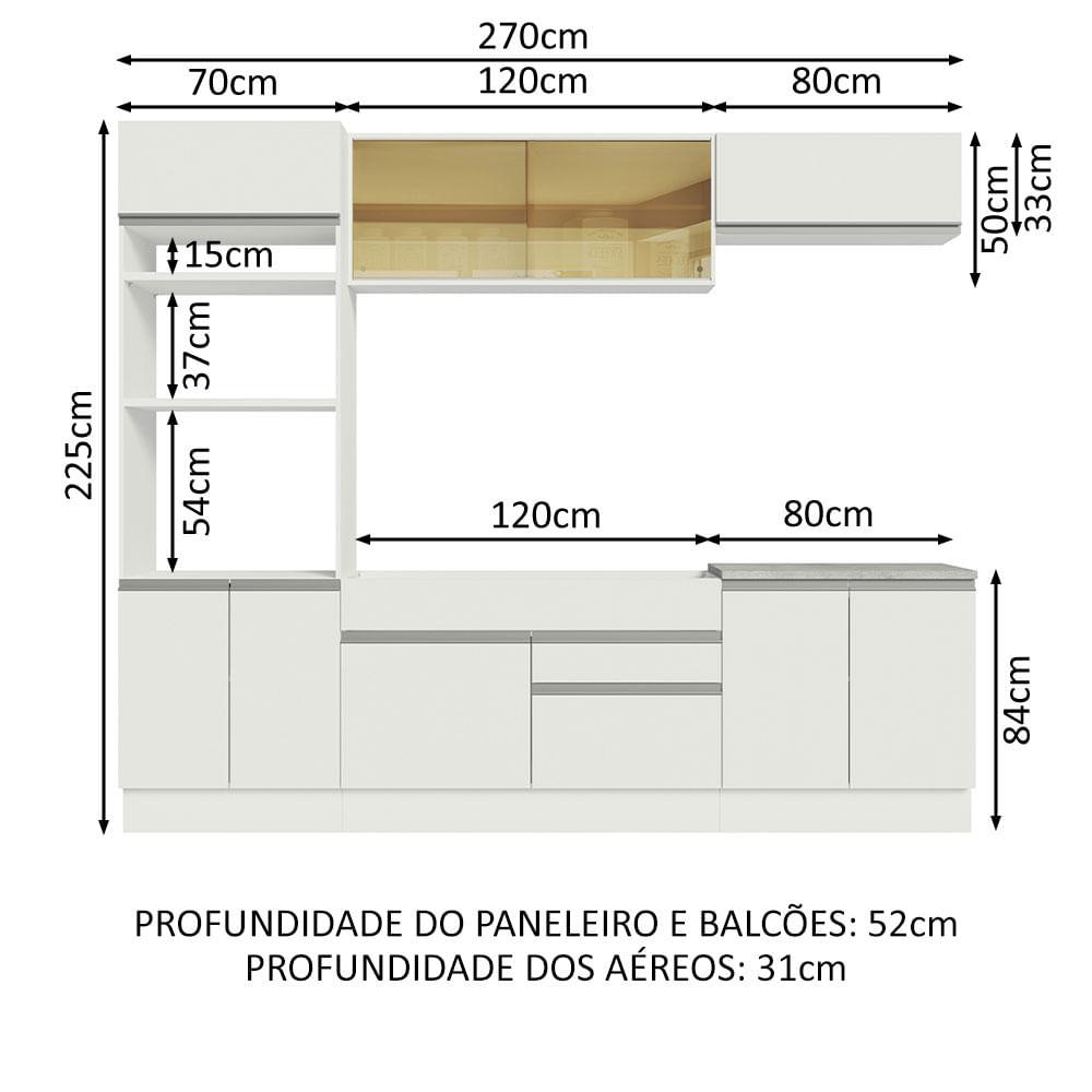 Foto 4 pulgar | Cocina Integral 270 cm Glamy Madesa 10