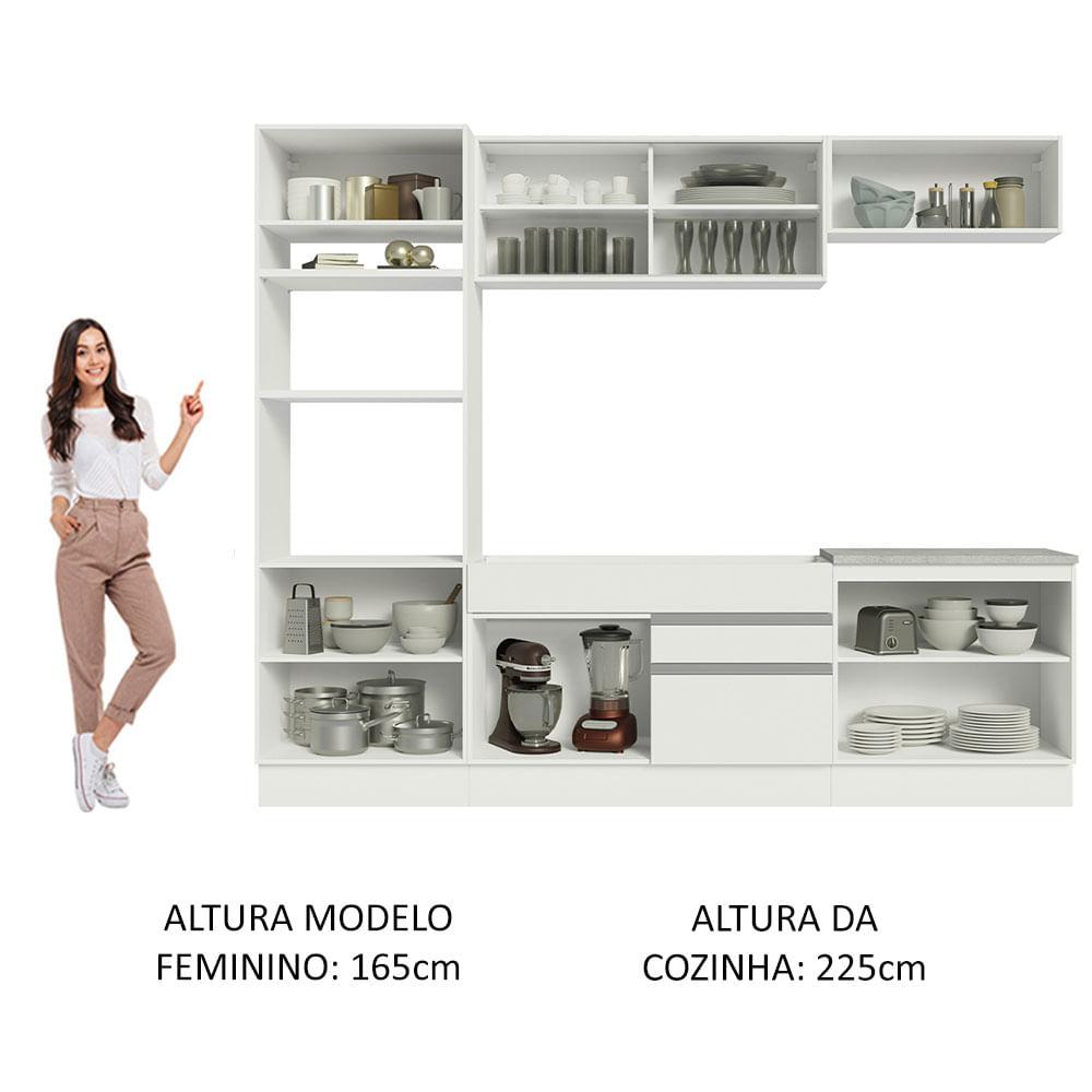 Foto 6 pulgar | Cocina Integral 270 cm Glamy Madesa 10