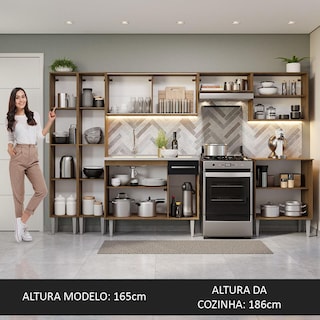 Foto 6 | Cocina Integral 293cm Con Fregadero Emilly Madesa 07