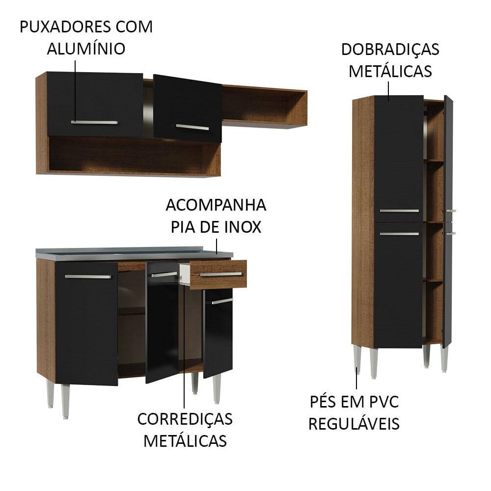 Foto 5 pulgar | Cocina Integral Madesa Emilly 229 cm con Fregadero 10