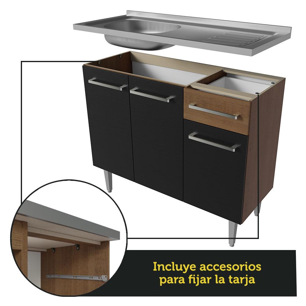 Foto 6 pulgar | Cocina Integral Madesa Emilly 229 cm con Fregadero 10