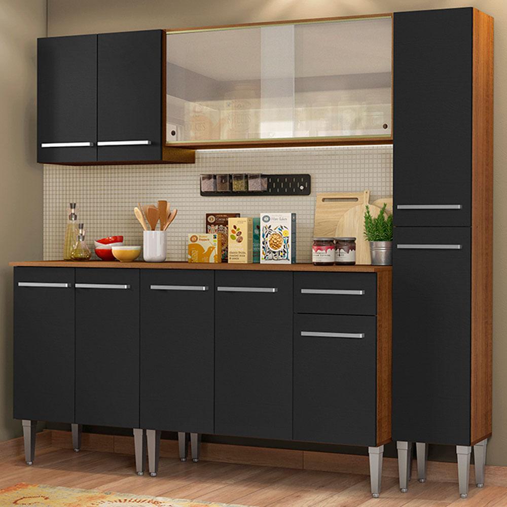 Foto 2 | Cocina Integral 201 cm Emilly Fast Madesa 02 Negra