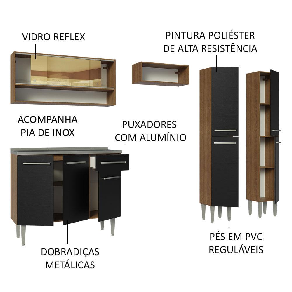 Foto 4 | Cocina Integral Emilly Madesa 229 cm con Fregadero