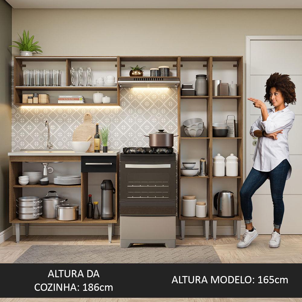 Foto 7 pulgar | Cocina Integral Emilly Madesa 229 cm con Fregadero