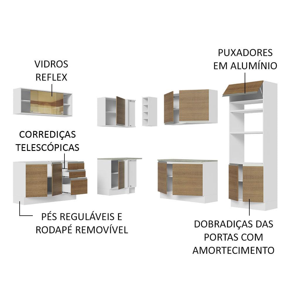 Foto 5 pulgar | Cocina Integral de Esquina 459 cm Glamy Madesa 01