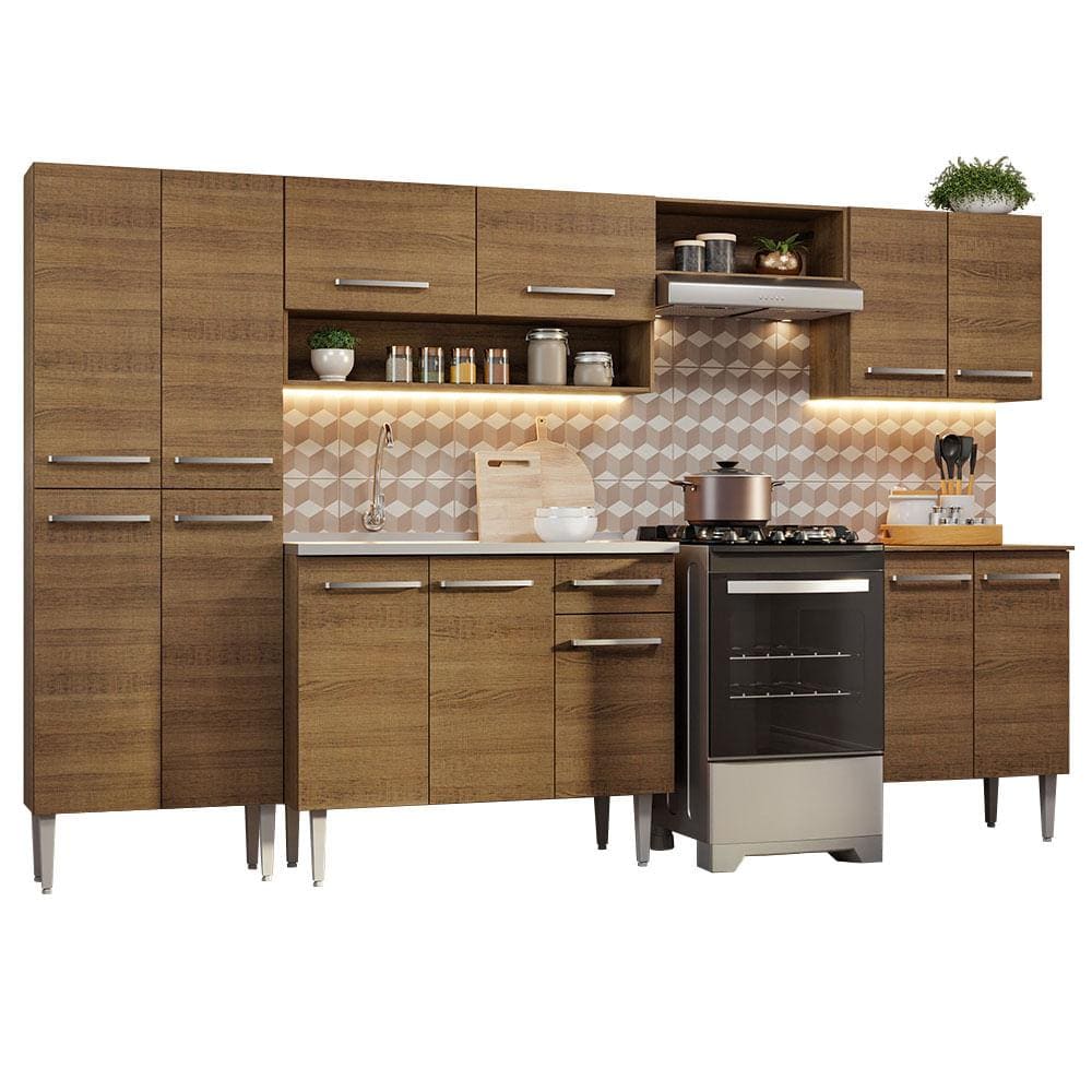 Cocina Integral 293cm Con Fregadero Emilly Madesa 08 $10,999