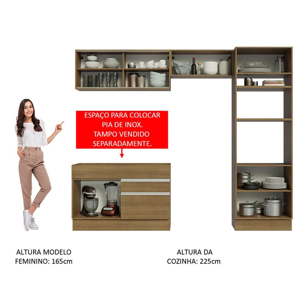 Foto 5 | Cocina Integral Glamy Madesa 270cm con Módulos Separados