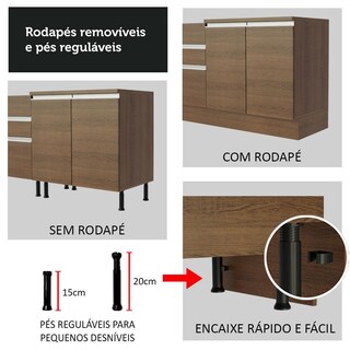 Foto 8 | Cocina Integral Glamy Madesa 270cm con Módulos Separados