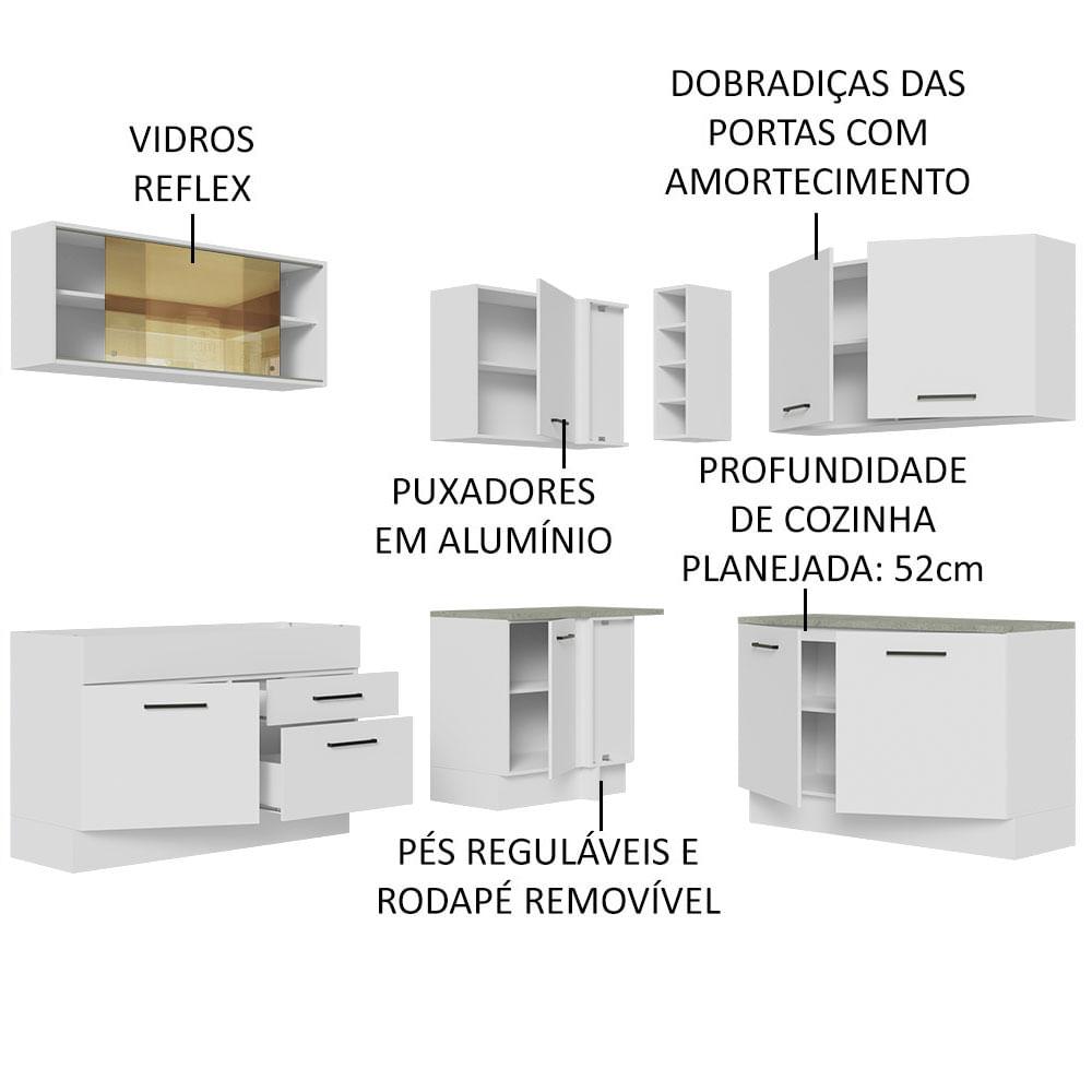 Foto 5 pulgar | Cocina Integral De Esquina 389cm Agata Madesa 01