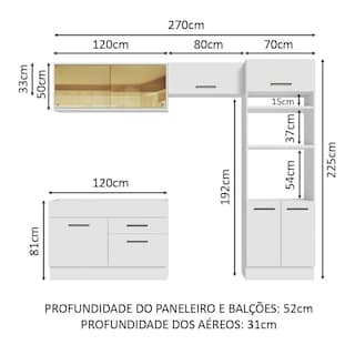 Foto 3 | Cocina Integral 270 cm Agata Madesa 05