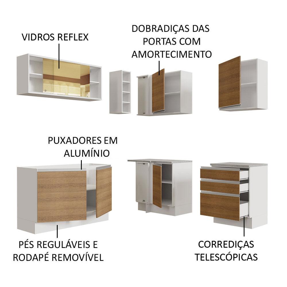 Foto 5 pulgar | Cocina Integral de Esquina Madesa Glamy 329 cm Glamy 02