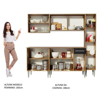 Foto 5 | Cocina Integral Madesa Marrón Emilly West 201 cm