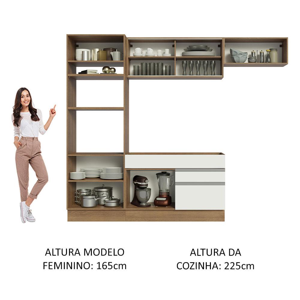 Foto 6 pulgar | Cocina Integral 270cm Madesa Glamy 11