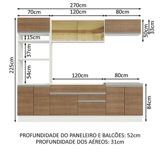 Foto 3 | Cocina Integral 270Cm Madesa Glamy 10