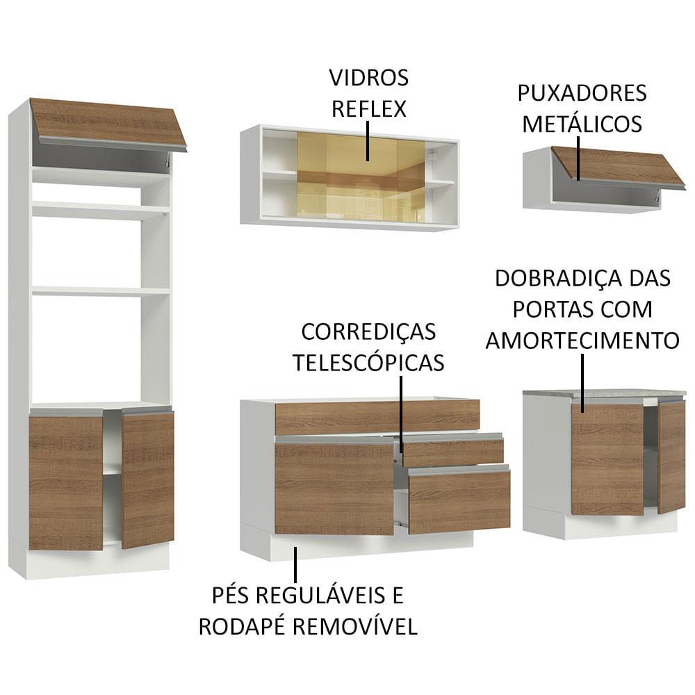 Foto 5 pulgar | Cocina Integral 270Cm Madesa Glamy 10