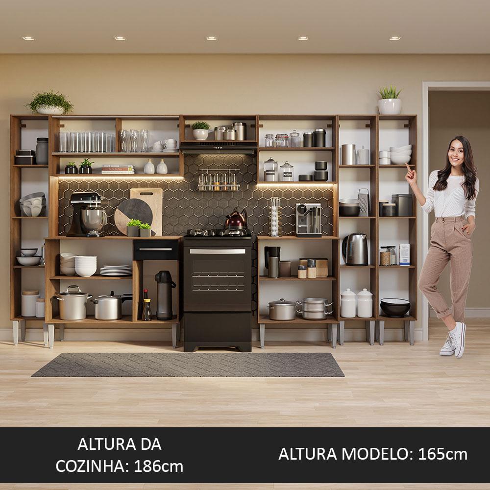 Foto 5 | Cocina Integral 325 cm Emilly Madesa 05 Marrón