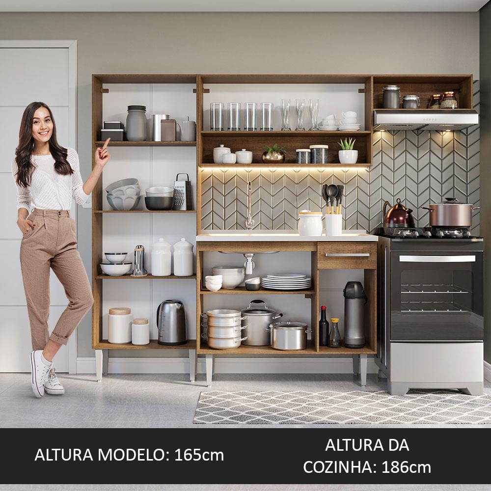 Foto 7 pulgar | Cocina Integral Madesa Emilly Blanca de 229 Cm