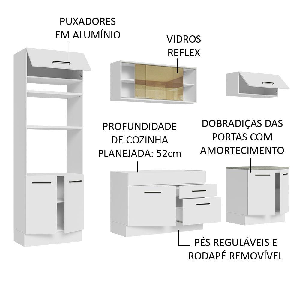 Foto 5 pulgar | Cocina Integral Madesa Agata 270 cm 03