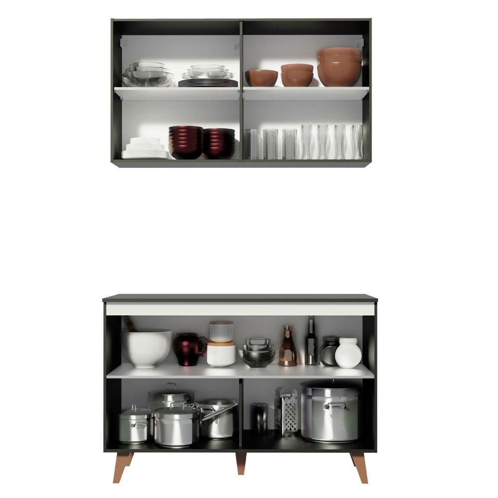 Foto 5 pulgar | Kit 2 Muebles de Cocina Integral Madesa Reims 120 cm