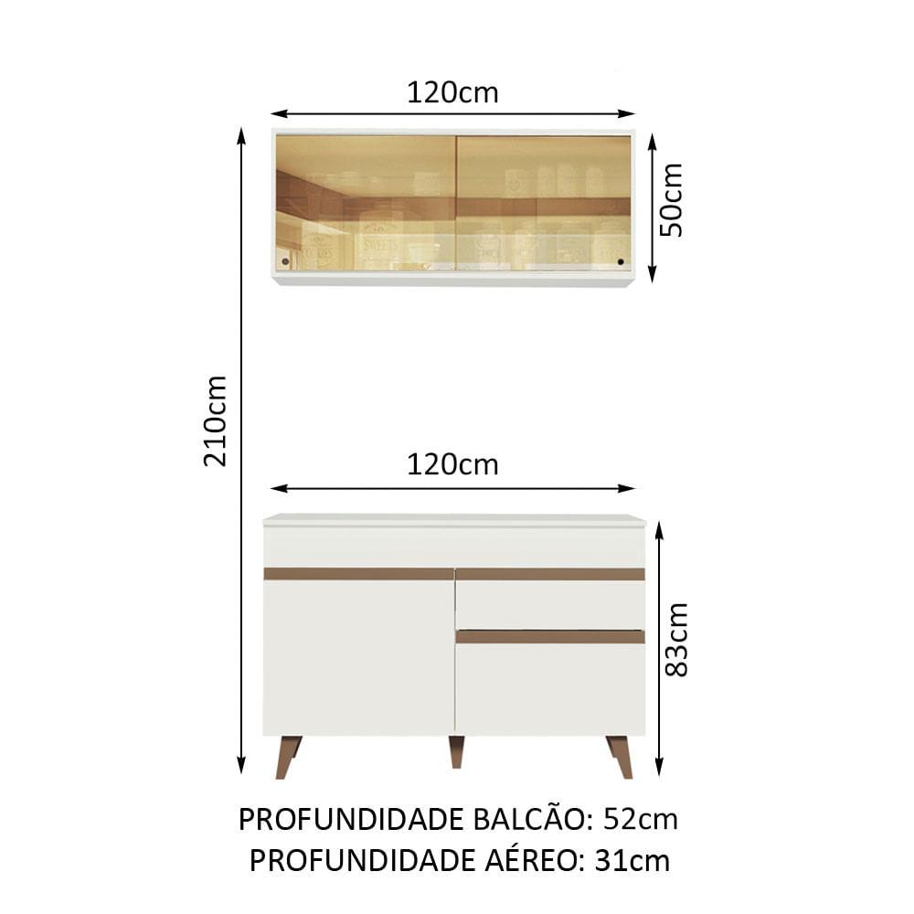 Foto 4 pulgar | Cocina Integral Compacta Madesa Reims 120 cm 01