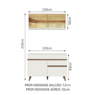 Foto 3 | Cocina Integral Compacta Madesa Reims 120 cm 01