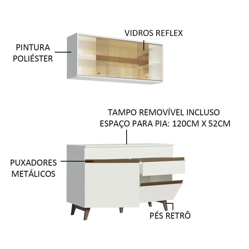 Foto 5 pulgar | Cocina Integral Compacta Madesa Reims 120 cm 01